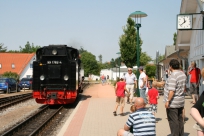 Umsetzen der Lokomotive in Binz